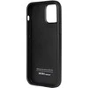 Audi Synthetic Leather Apple iPhone 12 / 12 Pro 6.1″ juodos spalvos kietas dėklas AU-TPUPCIP12 P-TT/D1-BK