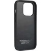 Audi Synthetic Leather Apple iPhone 14 Pro 6.1″ juodos spalvos kietas dėklas AU-TPUPCIP14P-TT/D1-BK