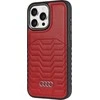 Audi Synthetic Leather MagSafe Apple iPhone 15 Pro 6.1″ red kietas dėklas AU-TPUPCMIP15P-GT/D3-RD