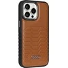 Audi Synthetic Leather MagSafe Apple iPhone 15 Pro 6.1″ rudos spalvos kietas dėklas AU-TPUPCMIP15P-GT/D3-BN