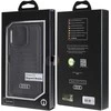 Audi Synthetic Leather MagSafe Apple iPhone 13 Pro / 13 6.1″ juodos spalvos kietas dėklas AU-TPUPCMIP13 P-GT/D3-BK