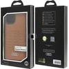Audi Synthetic Leather MagSafe Apple iPhone 15 Plus / 14 Plus 6.7″ rudos spalvos kietas dėklas AU-TPUPCMIP15M-GT