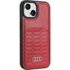 Audi Synthetic Leather MagSafe Apple iPhone 15 Plus / 14 Plus 6.7″ red kietas dėklas AU-TPUPCMIP15M-GT/