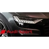 Audi dirbtinės odos piniginė su kortelių dėklu, juodos spalvos, MagSafe AU-MSCH-Q3/D1-BK