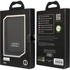 Kortelių dėklas Audi Eko oda Wallet Card Slot MagSafe (AU-MSCH-Q3/D1-BK) juodos spalvos