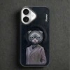Dėklas Nimmy Magnetic fashion cute pet MagSafe skirtas Apple iPhone 16 juodos spalvos