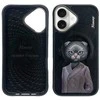 Dėklas Nimmy Magnetic fashion cute pet MagSafe skirtas Apple iPhone 16 juodos spalvos