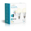 „Nedis WIFILRC20E27 Smartlife RGB E27“ 9 W LED lemputės, 2 vnt. pakuotėje