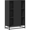 Highboard Juodas 68x35x106,5 cm Mediena ir metalas