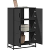 Highboard Juodas 68x35x106,5 cm Mediena ir metalas