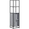 Highboard Gray Sonoma inžinerinis medis ir metalas
