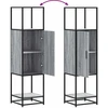 Highboard Gray Sonoma inžinerinis medis ir metalas