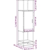 Highboard Gray Sonoma inžinerinis medis ir metalas