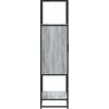 Highboard Pilka Sonoma 68x35x139 cm Mediena ir metalas