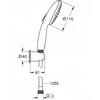 Grohe Tempesta 110 2sr. dušo kompl su laikikliu ir žarna 1250mm. 13.5L/min. chromas