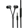 2GO In-Ear Stereo Ausinės "Luxury" Zipper-Style, Juodos spalvos