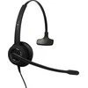 Ausinės Adesso Plusonic Rinkinys Słuchawkowy On Ear 6337-10.1P su laidu Juodas