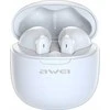 Ausinės Awei Bluetooth 5.3 T68 ENC TWS ausinės + prijungimo stotelė balta