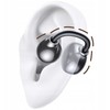 Ausinės Bluetooth USAMS Echo R02 Clip-on belaidės pilkos spalvos