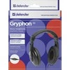 DEFENDER Stereo ausinės Gryphon 751 juodas kabelis 2 m