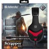Ausinės Defender Scrapper 500 Raudona (64500)