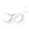 Dudao X10S su laidu Įstatomos į ausis ausinės 3.5mm mini jack 1.15m - baltas