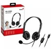 Ausinės Genius ausinės HS-230U, USB-C, 2.4m, juoda