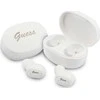 GUESS belaidės ausinės bluetooth TWS + docking station GUTWST30WH baltas