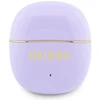 Guess Auksinė Line Glossy Classic Logo TWS belaidės ausinės violetinės spalvos