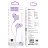 HOCO wire ausinės Lightning su mikrofonu M113 violetinė