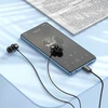 Wire ausinės USB C Hoco M122 juodas