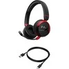 Belaidės žaidimų ausinės HP HyperX Cloud Mini (7G8F1AA), Juodos ir raudonos spalvos
