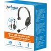 MANHATTAN Mono USB-Ausinės links, 2m kabelis