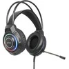 Ausinės Manhattan RGB LED Over-Ear USB Gaming ausnės, su laidu, USB-A Plug, Mikrofonas, Integrated Volume Control, 2.0m, Juodas, 180696