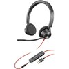 POLY Blackwire 3320, Laidinis, Biuras / Skambučių centras, 20 - 20000 Hz, 130 g, Ausinės su mikrofonu, Juoda