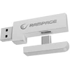 Ausinės su mikrofonu Rampage RETSU Baltos/Pilkos Belaidės 2.4G Bluetooth