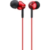 Į ausis įdedamos ausinės Sony MDR-EX110AP su mikrofonu, Raudonos