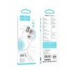 HOCO laidinės ausinės Jack 3,5 mm su mikrofonu M107 baltos spalvos