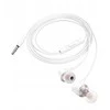 HOCO laidinės ausinės Jack 3,5 mm su mikrofonu M107 baltos spalvos