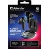 Ausinės Defender Ausinės su mikrofonu CyberDots 285 belaidės Bluetooth TWS juoda Low Latency