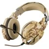 Žaidimų ausinės Trust GXT 322D Carus Desert Camo, Gelsvos, 22125