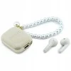 Belaidės ausinės GUESS TWS Pearl Strap GUE005326 smėlio spalvos
