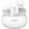 Ugreen HiTune T6 belaidės ausinės with ANC function + USB-A – USB-C kabelis – baltos spalvos