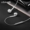 USAMS Stereo Ausinės EP-24 Lightning iPhone 7/8/X/XS/XS Max/XR baltos spalvos HSEP2401