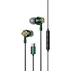 USAMS Ausinės stereo EP-43 metal USB-C žalios spalvos HSEP4302