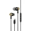 USAMS Ausinės stereo EP-43 metal USB-C juodos spalvos HSEP4301