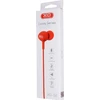 XO laidinės ausinės S6 jack 3,5mm raudonos spalvos