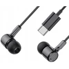 XO laidinės ausinės EP81 USB-C juodos