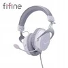 Ausinės žaidimams FIFINE H3W AmpliGame RGB su mikrogonem studijinės su lankeliu ant galvos