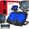 Nešiojamojo kompiuterio aušinimo stovas ART P4 2 x USB A LED juodas